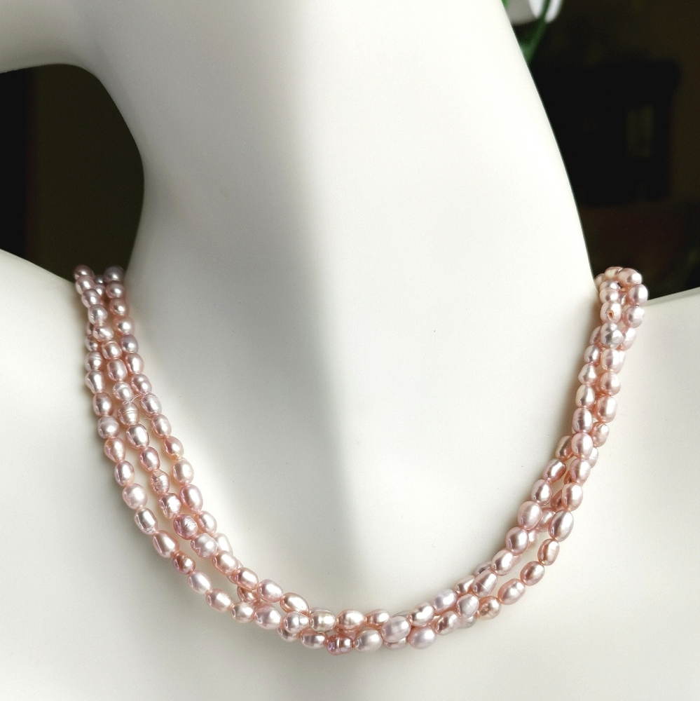 Blush Pink Freshwater Pearl Necklace